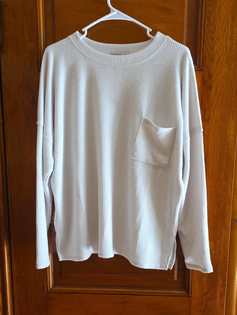 Zenana Raised Rib Slouchy Ovrszd Longsleeve